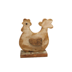 Kura z drewna egzotycznego Vintage 20x23cm